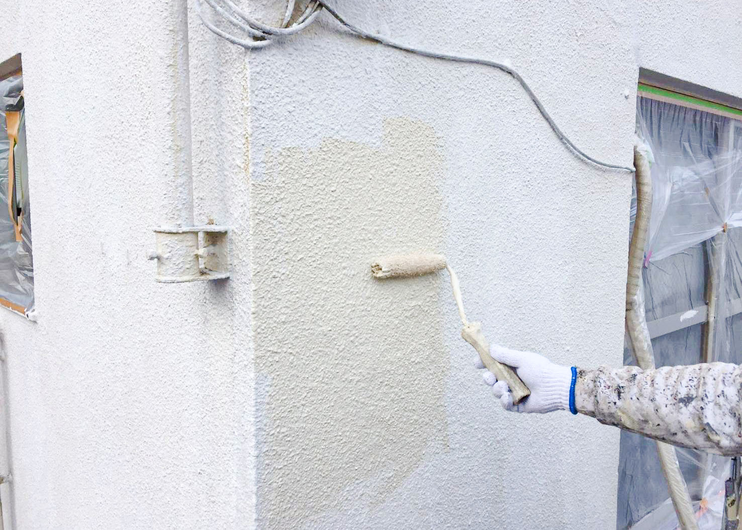 【外壁塗装　40坪分】　水性セラミシリコン